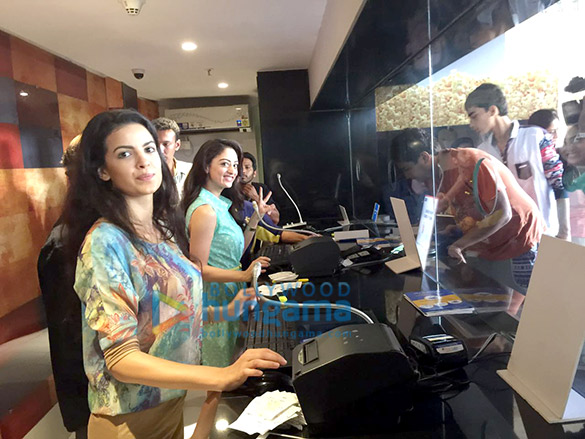 sandeepa dhar and natasa stankovic promote their film 7 hours to go at cinepolis 2
