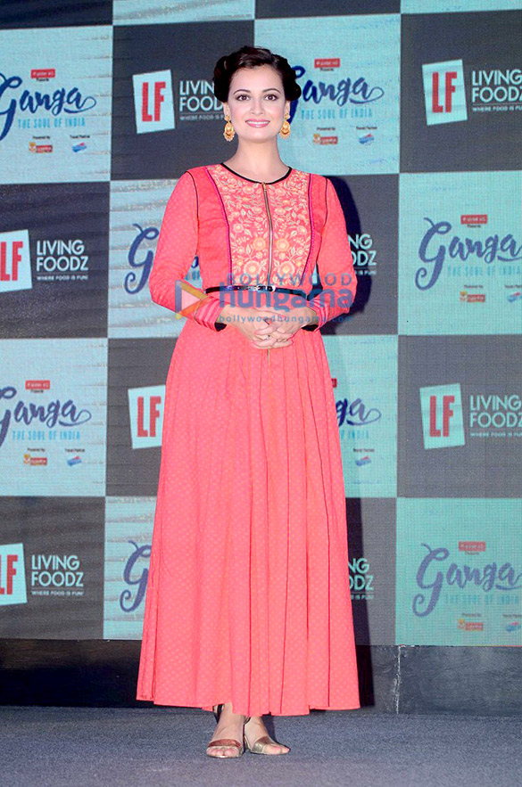 dia mirza graces the launch of ganga the soul of india on living foodz channel 6