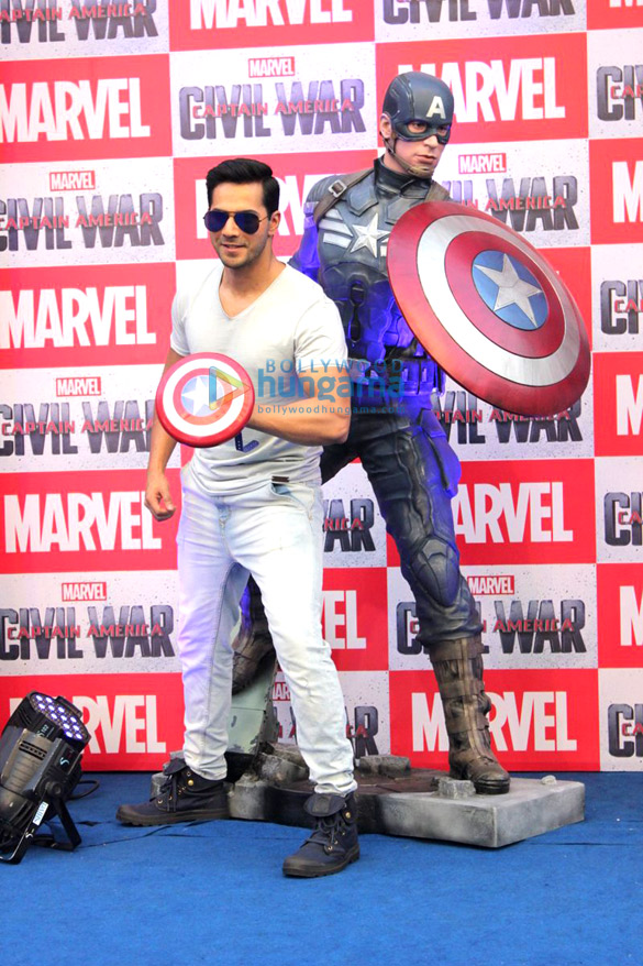 varun dhawan launches the captain america action figurines 3