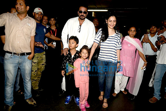 sanjay dutt and family returns from holidays in rajasthan 2