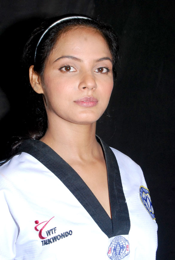 neetu chandra gets taekwondo second dan black belt 8