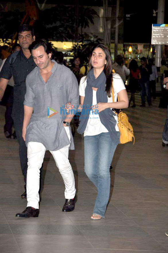 saif kareena return to mumbai after their wedding reception in delhi 7
