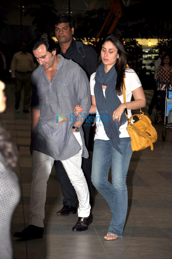 saif kareena return to mumbai after their wedding reception in delhi 4