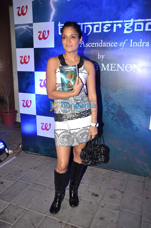 revathi launches rajiv g menons book thundergod 6