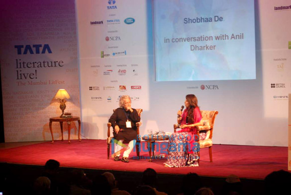 shobhaa des book launch at tata literature festival 3