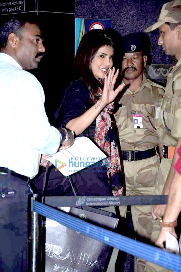 priyanka leaves for marrakech film festival 3