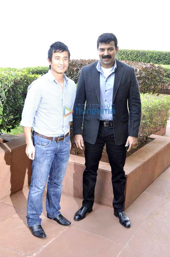 bhaichang bhutia at nirmal lifestyle university football league launch 4