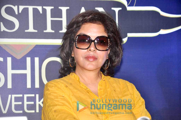 zeenat aman at the press conference of rajasthan fashion week 4