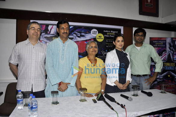 simone singh at the launch of kashish 4th mumbai international queer film festival 2