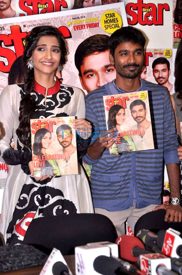 sonam dhanush at the launch of magna star weeks latest issue 2