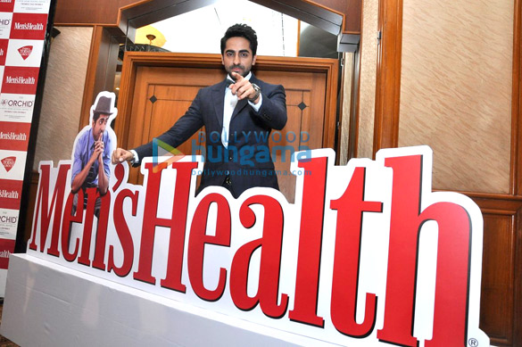ayushmann launches his column unveils the latest issue of mens health 8