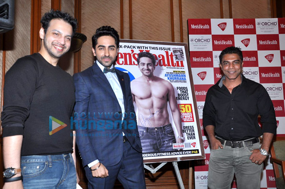 ayushmann launches his column unveils the latest issue of mens health 3