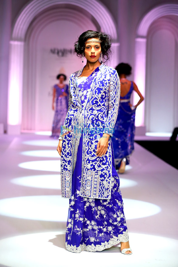 esha gupta walks for adarsh gill at india bridal fashion week 2013 5