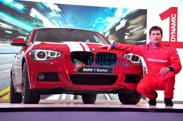 sachin at the launch of bmw 1 series 4
