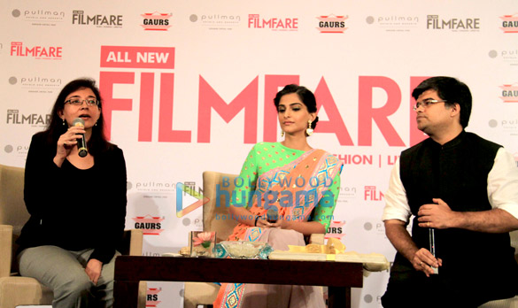 sonam kapoor launches filmfares makeover issue 9