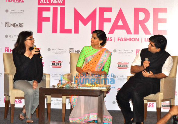 sonam kapoor launches filmfares makeover issue 5
