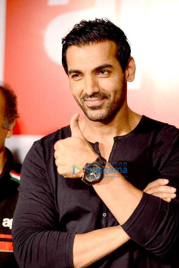 john abraham launches aprilia bike 7