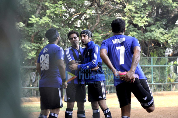 abhishek ranbir aditya practice for all stars football 8