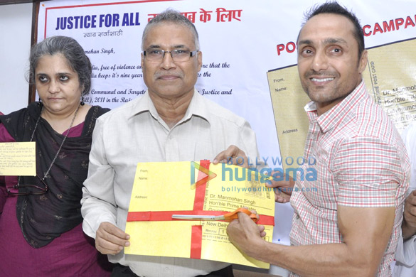 rahul bose unveils justice for all post card campaign 2