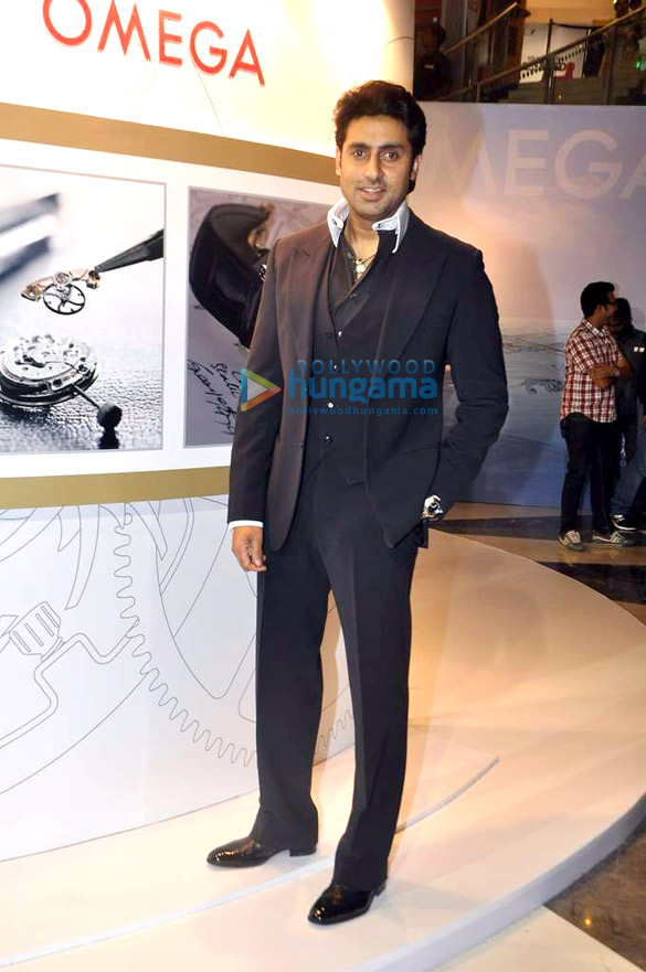 abhishek at the promotion of omega watches 7