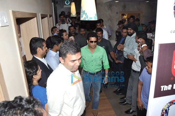 sachin tendulkar at the promotion of cafe coffee day 8