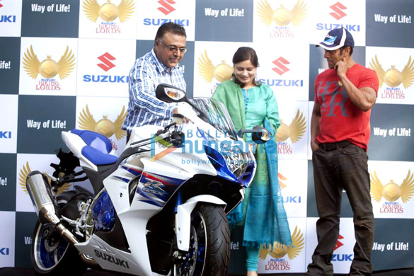 salman khan at the launch of suzuki biking lords 4