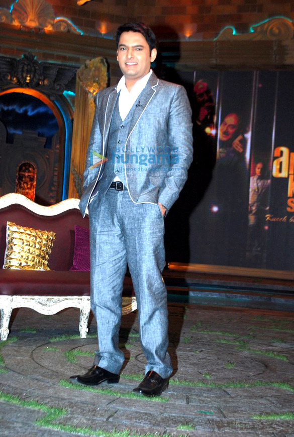 kapil sharma at on the sets of the anupam kher show 7