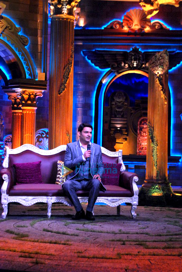kapil sharma at on the sets of the anupam kher show 3