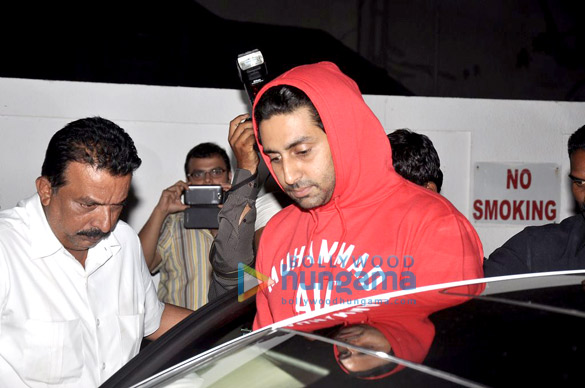amitabh abhishek snapped post a movie screening 8