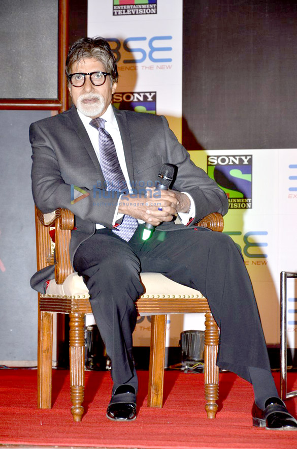 big b rings the opening bell of bse as a part of his tv serial yudhs promotions 3