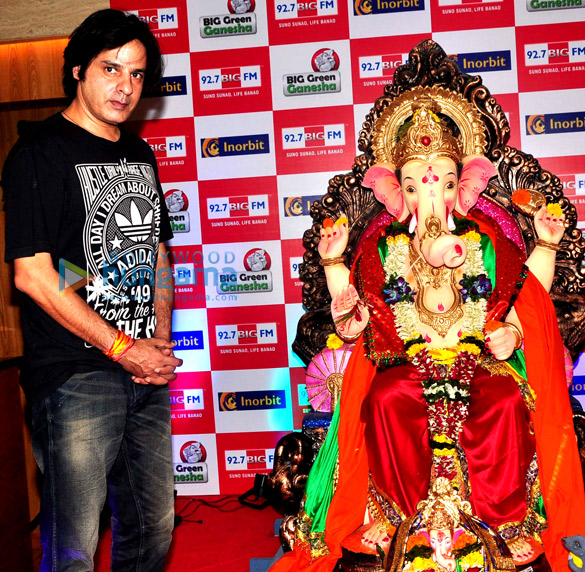 stars visit eco friendly big green ganesha at inorbit mall 4