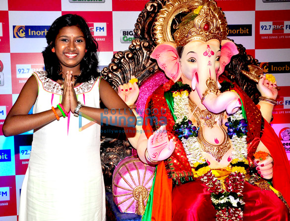 stars visit eco friendly big green ganesha at inorbit mall 19