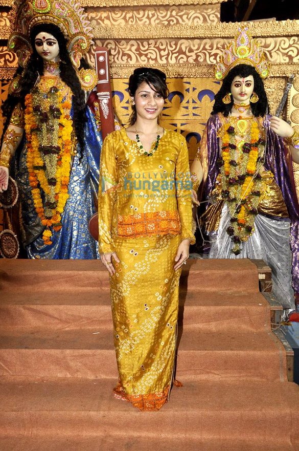 tanisha mukherjee at durga pooja 2