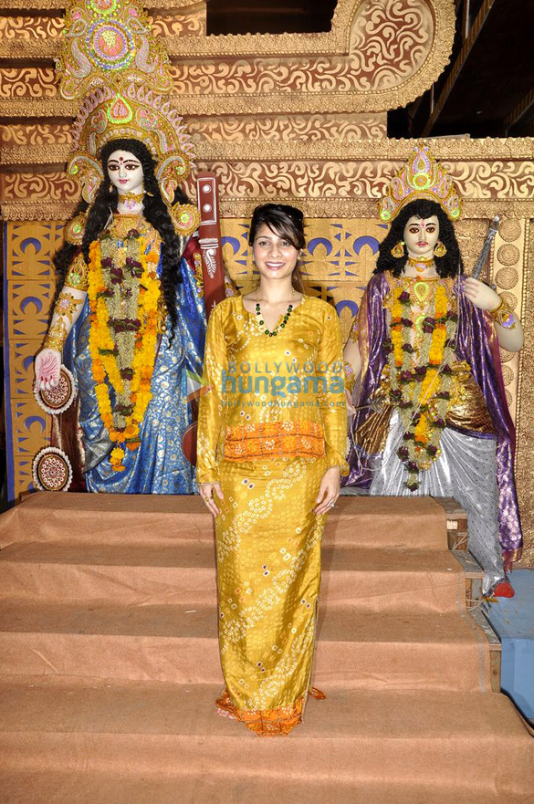 tanisha mukherjee at durga pooja 5