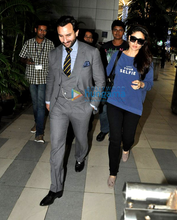 saif ali khan kareena kapoor khan aamir khan snapped while returning from delhi 3
