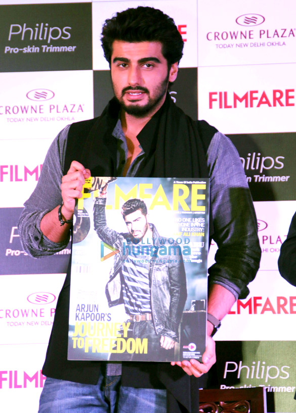 arjun kapoor launches the latest issue of filmfare magazine 10