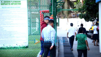 Ranbir Kapoor snapped practicing football