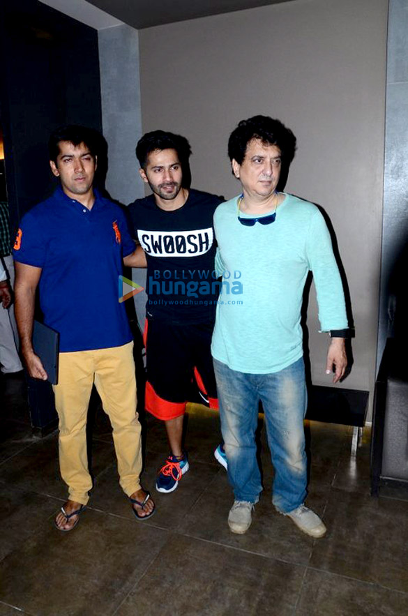 varun dhawan john abraham sajid nadiadwala snapped post dishoom meeting 5