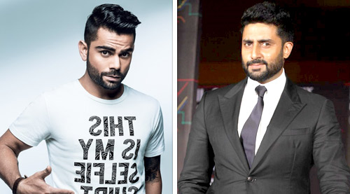 Virat Kohli, Abhishek Bachchan