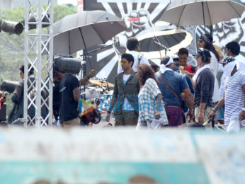 Farhan Akhtar, Arjun Rampal & Purab Kohli shoot a song for Rock On!! 2