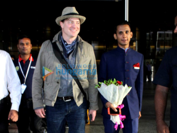 Govinda & Brendan Fraser snapped at the Mumbai airport