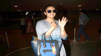 Huma Qureshi snapped at the international airport