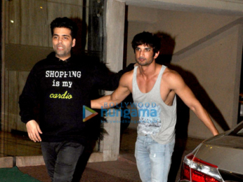 Kriti Sanon, Karan Johar & others at Sushant Singh Rajput's house warming bash