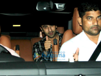 Ranbir Kapoor, Karan Johar & Ayan Mukerji snapped post get-together at Aamir Khan's house