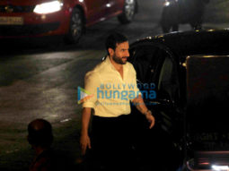 Saif Ali Khan snapped shooting for his untitled movie at Carter Road in Bandra