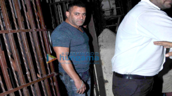 Salman Khan snapped post dubbing at a studio in Bandra