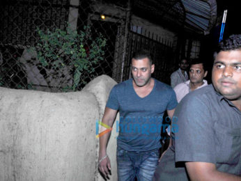 Salman Khan snapped post dubbing at a studio in Bandra