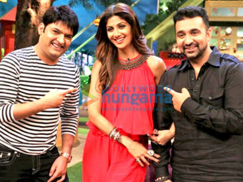 Shilpa Shetty gets a pleasant surprise from her husband on the sets of The Kapil Sharma Show