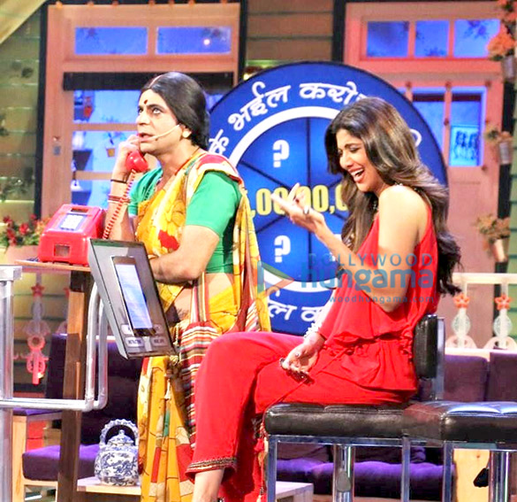shilpa at on the sets of the kapil sharma show 3