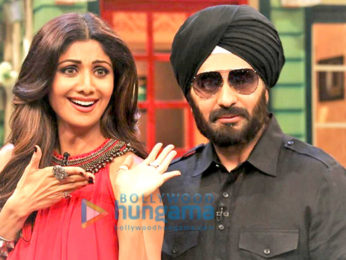 Shilpa Shetty gets a pleasant surprise from her husband on the sets of The Kapil Sharma Show